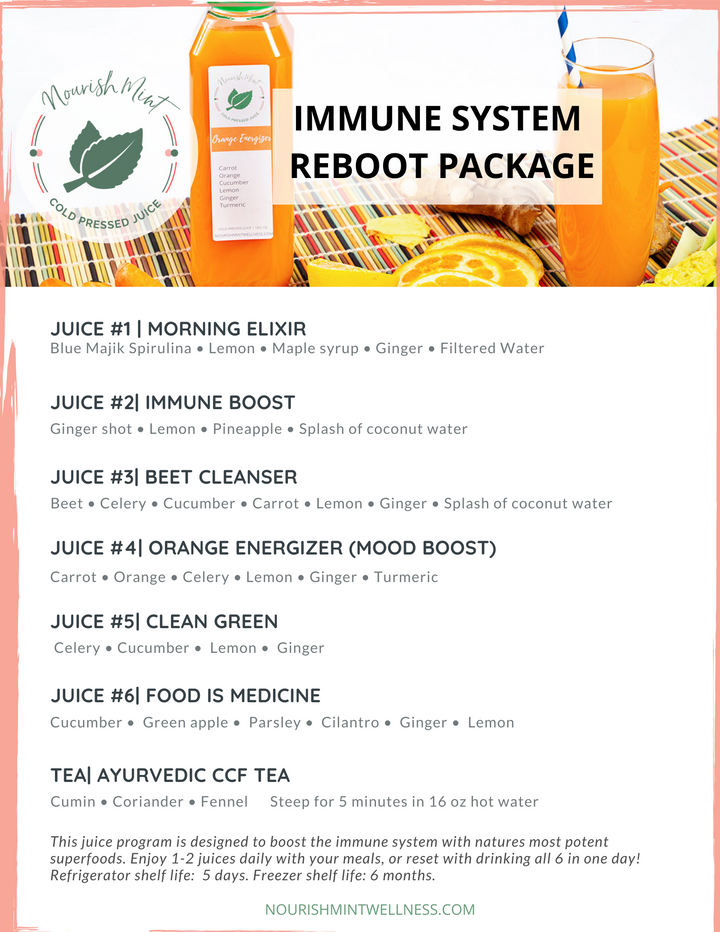 Immune Boost + Recovery Juice Package