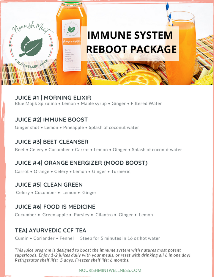 Immune Boost Juice Package